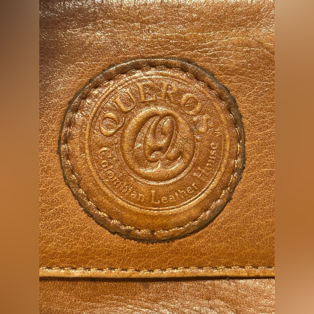 Brown Queros Colombian Genuine Leather Factory, Travel, Crossover Bag Purse - Picture 4 of 14